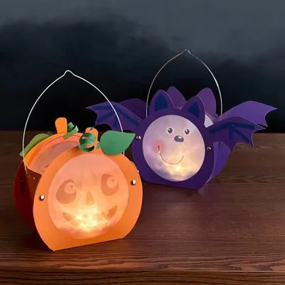 Produktbild von Bastelset - Mini-Klammerlaternen Halloween