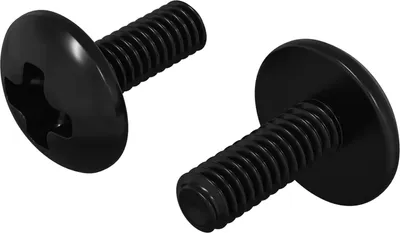 Image de vidaXL Douilles Vis 2 pcs noir M4 x 10 mm acier
