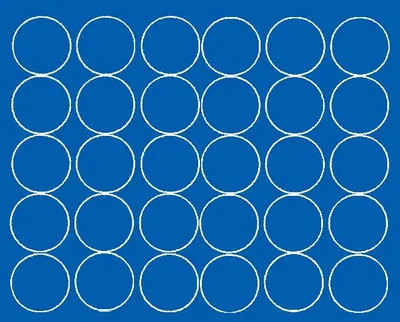 Immagine prodotto di Adesivi rotondi, diametro 8 cm, 30 pezzi, blu lucido
