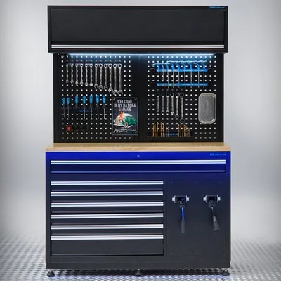 Produktbild von Premium Werkstatteinrichtung mit extra breitem Schrank - 136 cm