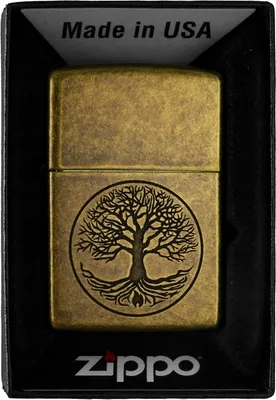 Obrázok produktu pre Zzapalovač ZIPPO TREE OF LIVE ANTIQUE BRASS 60005187