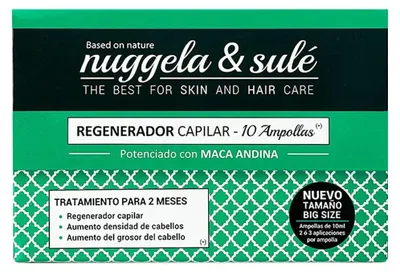 Produktbild von Nuggela & Sulé Hair Regenerator Ampoules, Mittel zur Stärkung der Haare, 10 ml, Unisex, Haarausfall, Dünnes Haar, Wiederherstellen, Ampulle