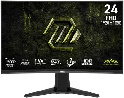 Obrázek produktu pro MSI MAG 245C X24, 59,9 cm (23.6"), 1920 x 1080 px, Full HD, LCD, Černá