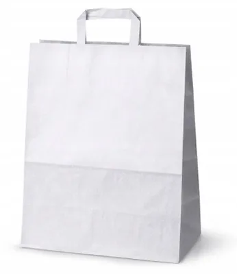Produktbild von Allbag Weiße Papiertaschen 32x16x39 cm – 10er Set