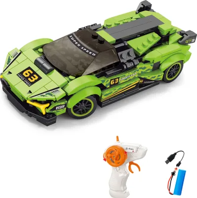 Image de WIKY Set de construction Vert RC voiture télécommandée 17 cm 275 pièces