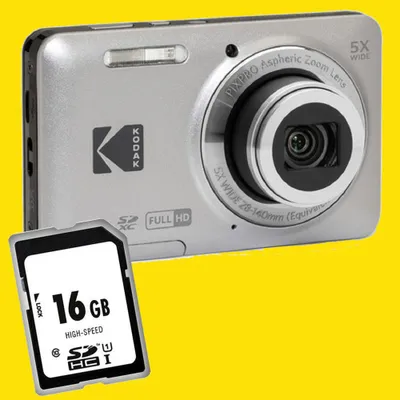 Produktbild von Kodak Pixpro FZ55 silber Digitalkamera Kleines