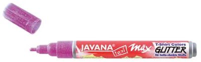 Obrázok produktu pre Textilný popisovač trblietavý stredne ružový