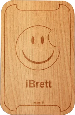 Produktbild von Frühstücksbrett iBrett 23cm x 15cm Schneidebrett Essbrett