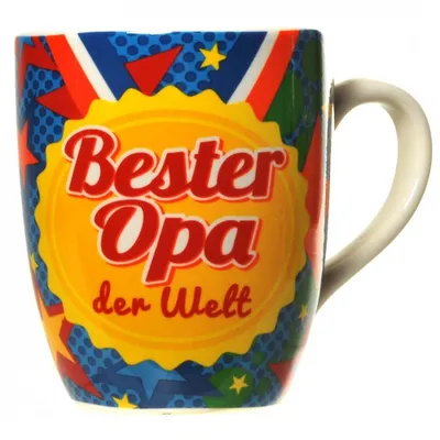 Produktbild von 1 Kaffeepott Tasse Im Geschenkkarton Porzellan Liebster Opa Der Welt