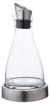 Glaskaraffe mit Kühlbasis, Ausgießer, 1,78 ml, 22x12 cm
