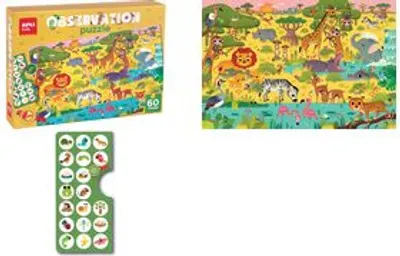 Image de APLI kids 19221 APLI kids Puzzle d'observation Junior "La savane", 60 pièces