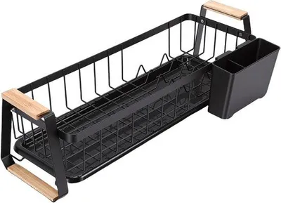 Produktbild von Abtropfgestell Küche - Platzsparendes Design - Schwarz