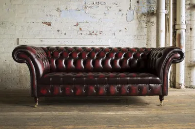 Produktbild von Ledersofa Sofa Couch Garnitur 3 Sitzer Sofas Couchen Chesterfield Leder Polster