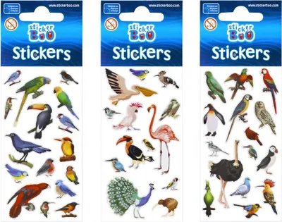 Produktbild von Aufkleber Vögel Aufkleber Boo