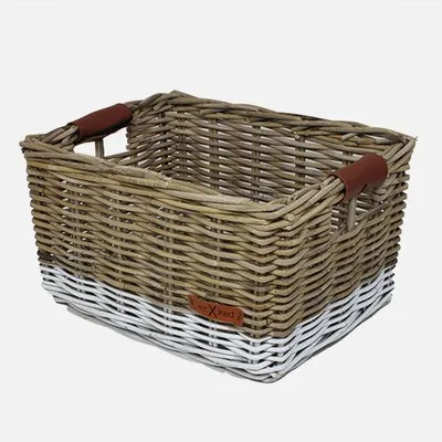 Immagine prodotto di Cestino per casse WICKED L grigio/bianco (43x32x23)