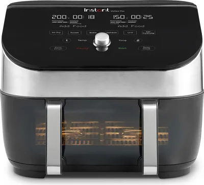 INSTANT POT Vortex Plus VersaZone Airfryer XXL Heißluftfritteuse 8,5L Edelstahl