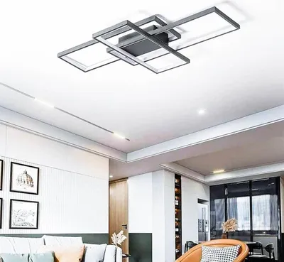 Image de Diossad Moderne Led Plafonnier,Dimmable 2700-6500k Avec télécommande Plafonnier 59w,Plafonnier Pour Salon,Chambre,Cuisine,Hall,Balcon,Salle à manger