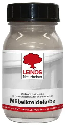 Produktbild von LEINOS Möbelkreidefarbe Steingrau 0,1 l für Möbel innen, lösemittelfrei