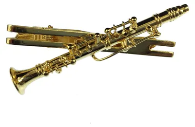 Produktbild von Klarinette Krawattennadel Krawattenhalter Box Miniblings Klarinetist Musik gold