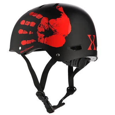 Produktbild von Nils Extreme Fahrradhelm für Erwache - Skaterhelm mit Größenanpassung - Stadthelm für Fahrrad und Roller - Schwarz - M - MTW03