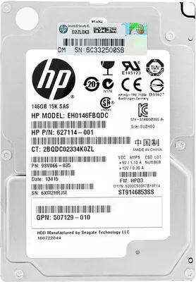 Produktbild von Festplatte HP EH0146FBQDC 146Gb 16Mb Cache 15000Rpm Sas 2.5'' 627114-001
