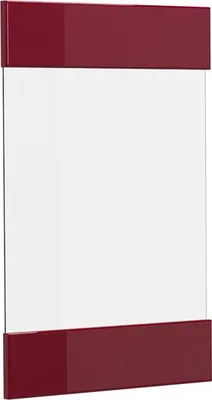 Produktbild von Küchenfront Vicco R-Line Rot Hochglanz 39.6 x 59 cm Möbelfront für den Hängeglasschrank, Model 41238