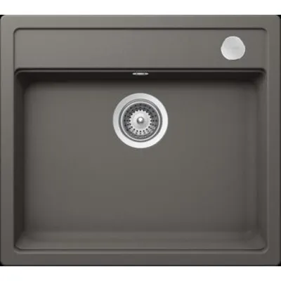 Produktbild von Schock Einbauspüle Flächenbündig Mono N-100 FB Silverstone inkl. Resteschale