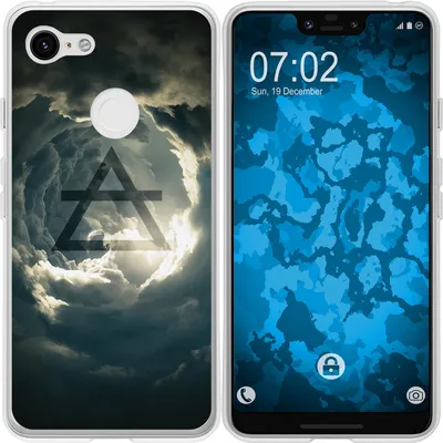 Produktbild von PhoneNatic Case kompatibel mit Google Pixel 3 XL Silikon-Hülle Element Luft M1