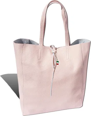 Zdjęcie produktu dla Torebka Florence z naturalnej skóry w kolorze różowym. Shopper damski skóra bydlęca 30x35x15 D2OTF112A