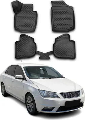 Image de Tapis de Sol pour Seat Toledo 4 2012-2019 Caoutchouc TPE Noir