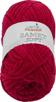Zdjęcie produktu dla Przędza SAMET - 100 g / 100 m - bordowa