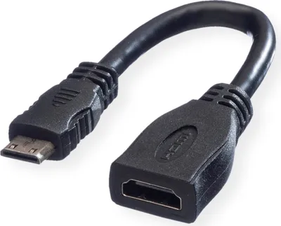 Immagine prodotto di Value VALUE HDMI High Speed Cable + Ethernet, A - C, F/M, 0.15 m