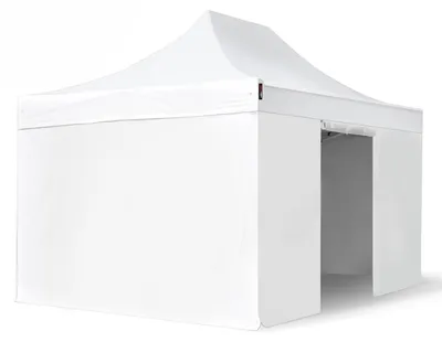 Zdjęcie produktu dla 3x4,5 m Namiot Ekspresowy PROFESSIONAL Alu 40 mm, ze ścianami bocznymi, bez okien, biały
