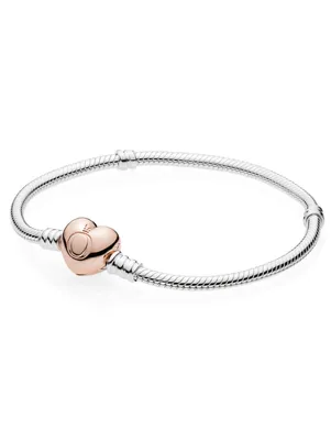 Produktbild von Pandora Schlangen-Gliederarmband 925 Silber 14 Karat rosévergoldet