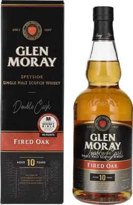 Produktbild von Glen Moray 10 Years Old Fired Oak Single Malt Scotch Whisky 40% Vol. 0,7l in Geschenkbox