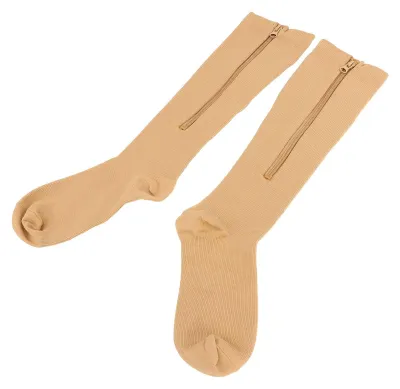 Productafbeelding van Compressiekousen 15-20 mmHg - Dames - Met Rits - Bevorder de Bloedcirculatie - Comfortabel - Medische Kwaliteit - Steunkousen