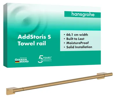 Produktbild von Hansgrohe 41767140 Badetuchhalter AddStoris S BBR