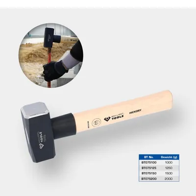 Zdjęcie produktu dla BRILLIANT TOOLS Młotek kowalski z trzonkiem hikorowym 2000 g - BT075200