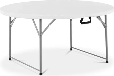 Produktbild von Marbueno Klapptisch Resina Weiß D.122x74 cm Catering, Strand und Camping 10530