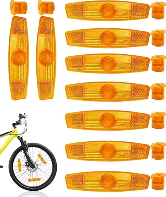 Zdjęcie produktu dla Zestaw 9 reflektorów do szprych rowerowych ("kattenogen") – przeznaczony do rowerów górskich