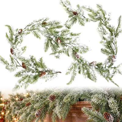 Productafbeelding van Kerstslinger 160 cm met dennenappels, dennenslinger, dennendecoratie