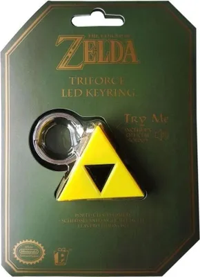 Image de Porte-clés Triforce Zelda avec lampe de poche