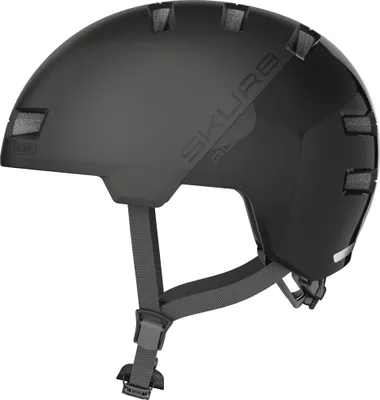 Produktbild von ABUS Stadthelm Skurb ACE - Stylischer Fahrradhelm im Alltag, beim Skaten, BMX-Fahren oder Longboarden - Schwarz, Größe M (55-59 cm)