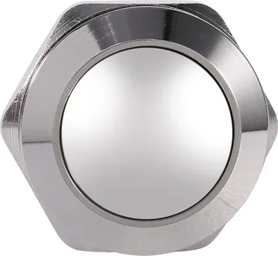 Imagen del producto de Botón pulsador metálico para bocina de coche, resistente al agua, de 19 mm, con interruptor momentáneo de 12V