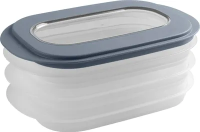 Zdjęcie produktu dla Sunware Sigma Home 3-częściowa puszka do krojenia przezroczysta/niebieska