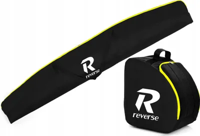 Image de Set sac à chaussures de ski + sac à skis Set de ski Codura 9000 180cm ; noir, jaune