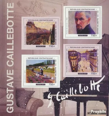 Produktbild von Briefmarken Zentralafrikanische Republik 2015 Mi 5720-5723 Kleinbogen (kompl. Ausgabe) postfrisch Gustav Caillebotte