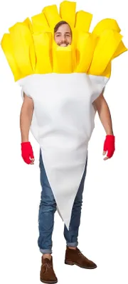 Image de Grand costume drôle de frites pour le carnaval Taille : M-L