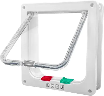 Productafbeelding van Kattenluik voor Wand, ABS Plastic, Magnetische Sluiting, Voor Huisdieren, Weerbestendig