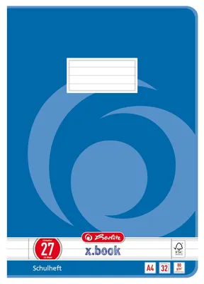 Immagine prodotto di quaderno herlitz x.book, DIN A4, a righe 27 / a righe
